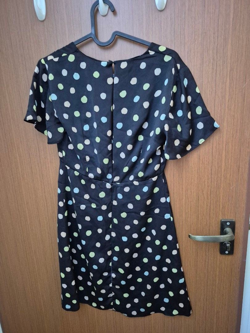 Mango Chic Mango Polka Dot Satin Dress (XS) - Photo 5