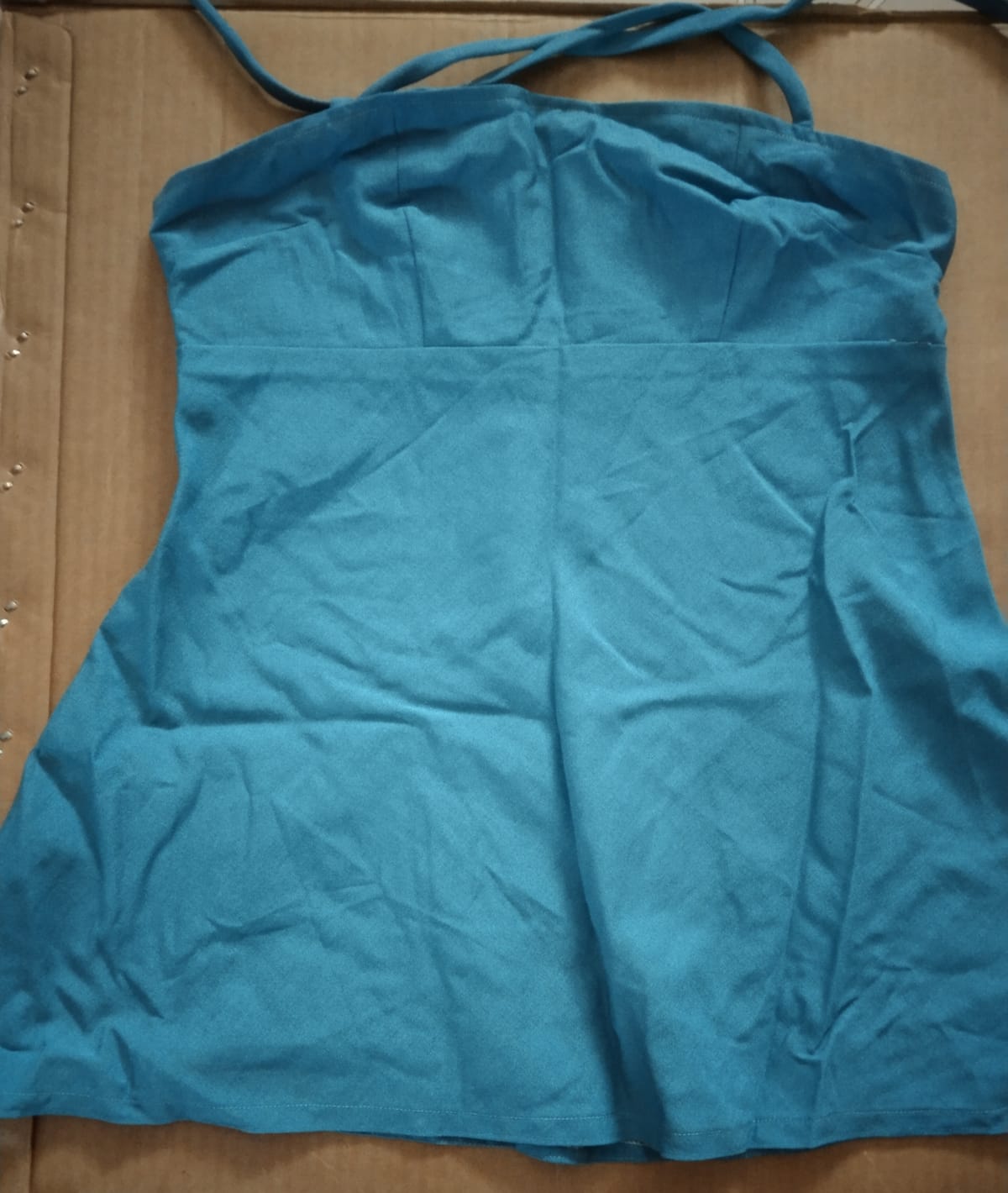 Chic Strapless Blue Mini Dress