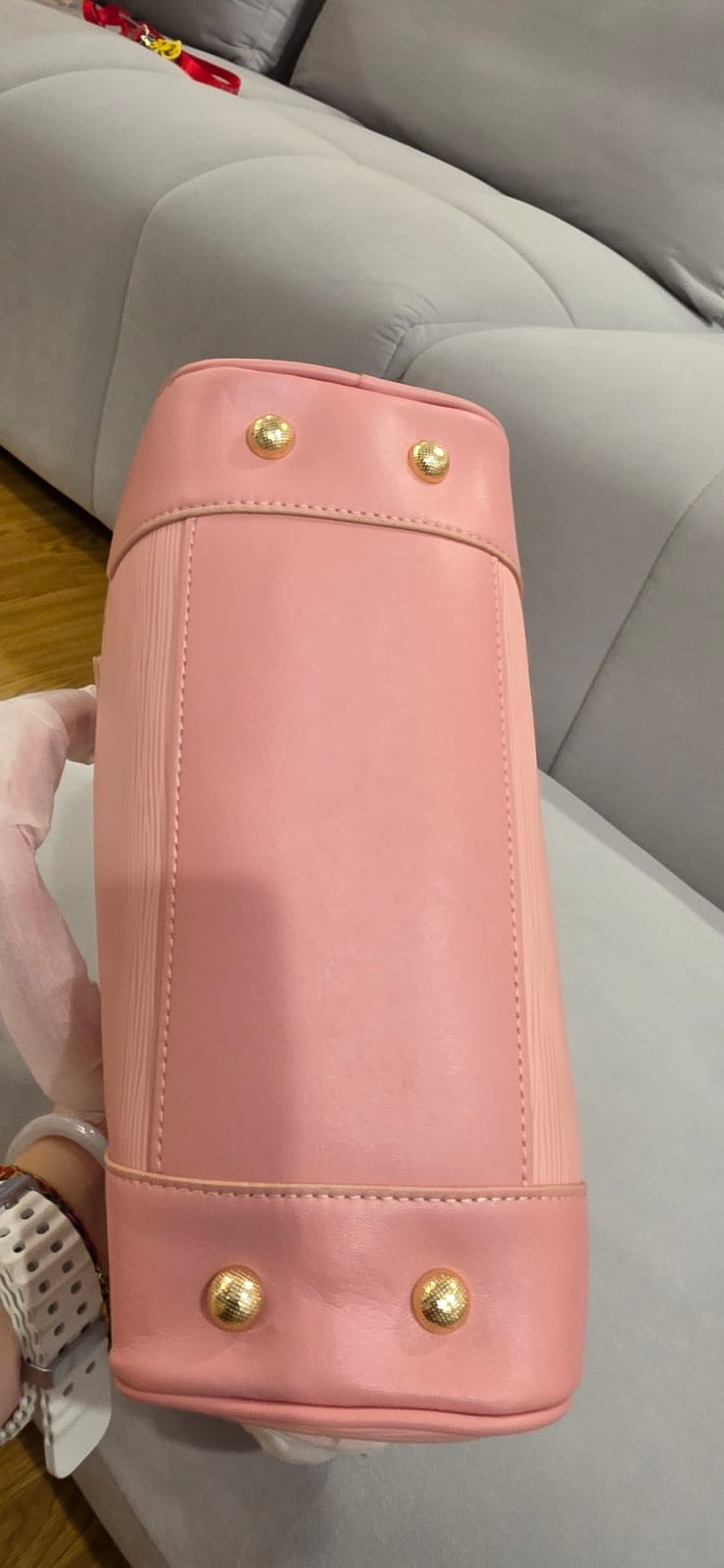 CFOB Closet Full Of Bag CFOB Cute Pink Handbag with Luxe Gold Details - Photo 5