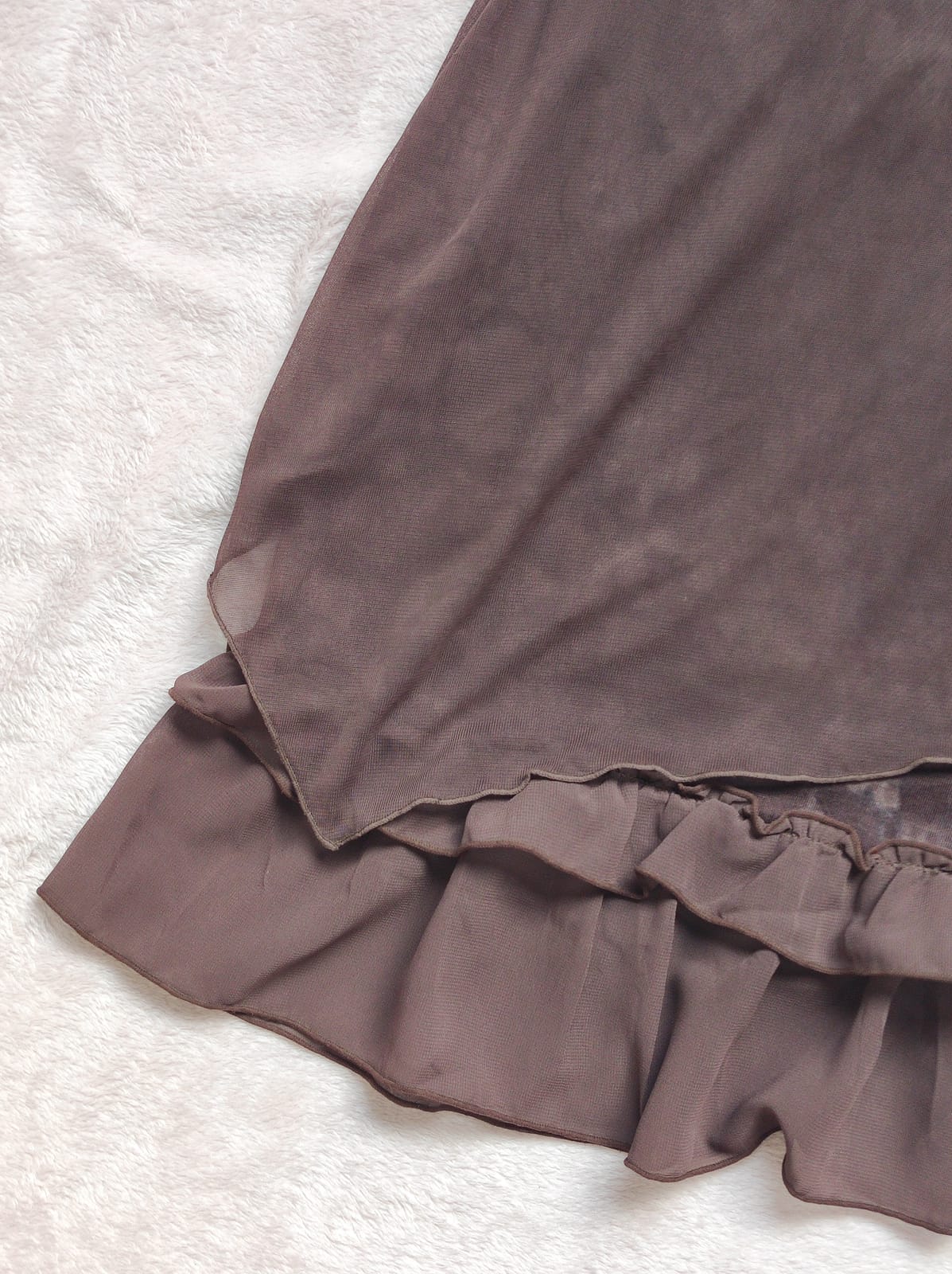 Earthy Brown Morigirl 2 Piece Bias Cut Dress - Photo 6