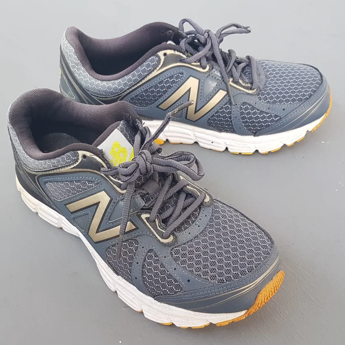 New Balance Original New Balance Running Shoes, US 7, UK 6.5, EU 40, CM 25, NB 565 TECHRIDE Model, Cosmopolitan, Dark Grey, Silver N Logo, Neon Yellow Accents, Active Lifestyle, Timeless Appeal, Urban Style, Everyday Fashion Sneakers - Photo 9