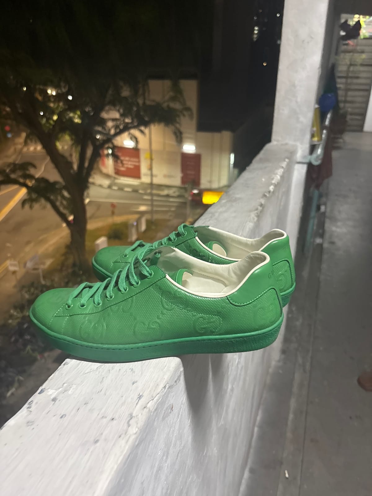 Gucci Vibes 🌿 Iconic Green Sneakers