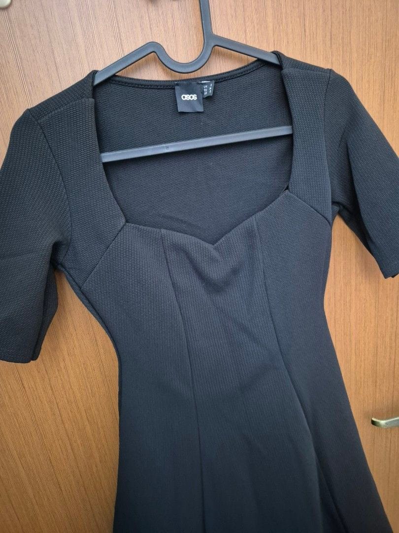 ASOS ASOS Fit & Flare Black Dress - UK 6 - Photo 2