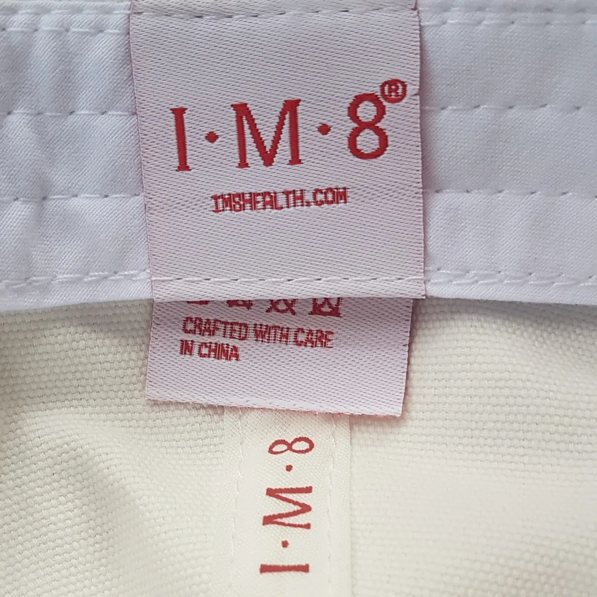 IM8 Original IM8 Baseball Cap, by David Beckham, Limited Edition, Cosmopolitan, White Cotton Base Cap, Bold Red Embroidered Logo, Curved Brim, Adjustable backstrap, Jockey Cap, Roadster, Sophistication, New with Tag, F1 Racing, Car Rally, Cult Street Fashion - Photo 9