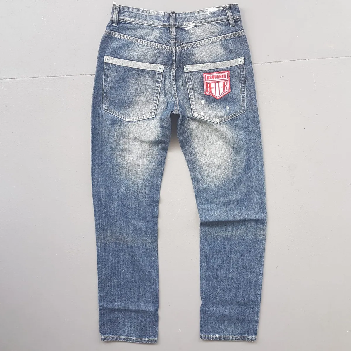 Dsquared² Retro Dsquared² Denim Jeans, Made in ITALY, Exquisite D2 Bootcut Jeans, Dsquared² Patchwork, Size 30 Bottoms, Haute Couture, New with Tag, Cosmopolitan, Designer Wear, Sophistication, Vintage Pants, Timeless Classic, Luxury Living, Cult Street Fashion - Photo 6