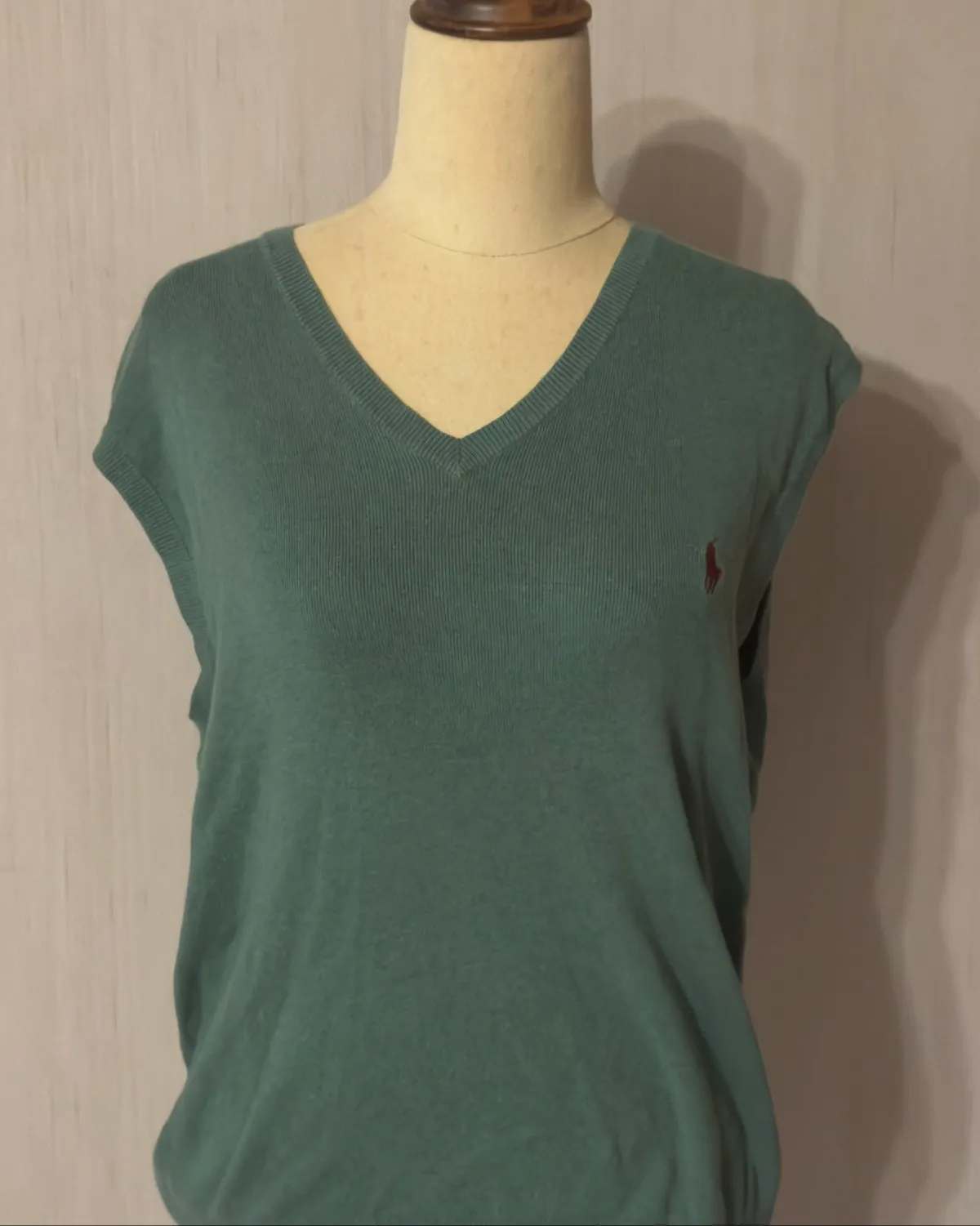 Ralph Lauren Ralph Lauren Green V-Neck Sweater Vest