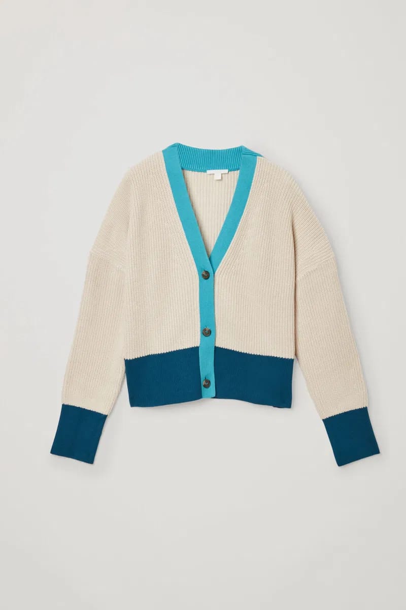 COS - Cozy Colorblock Cardigan