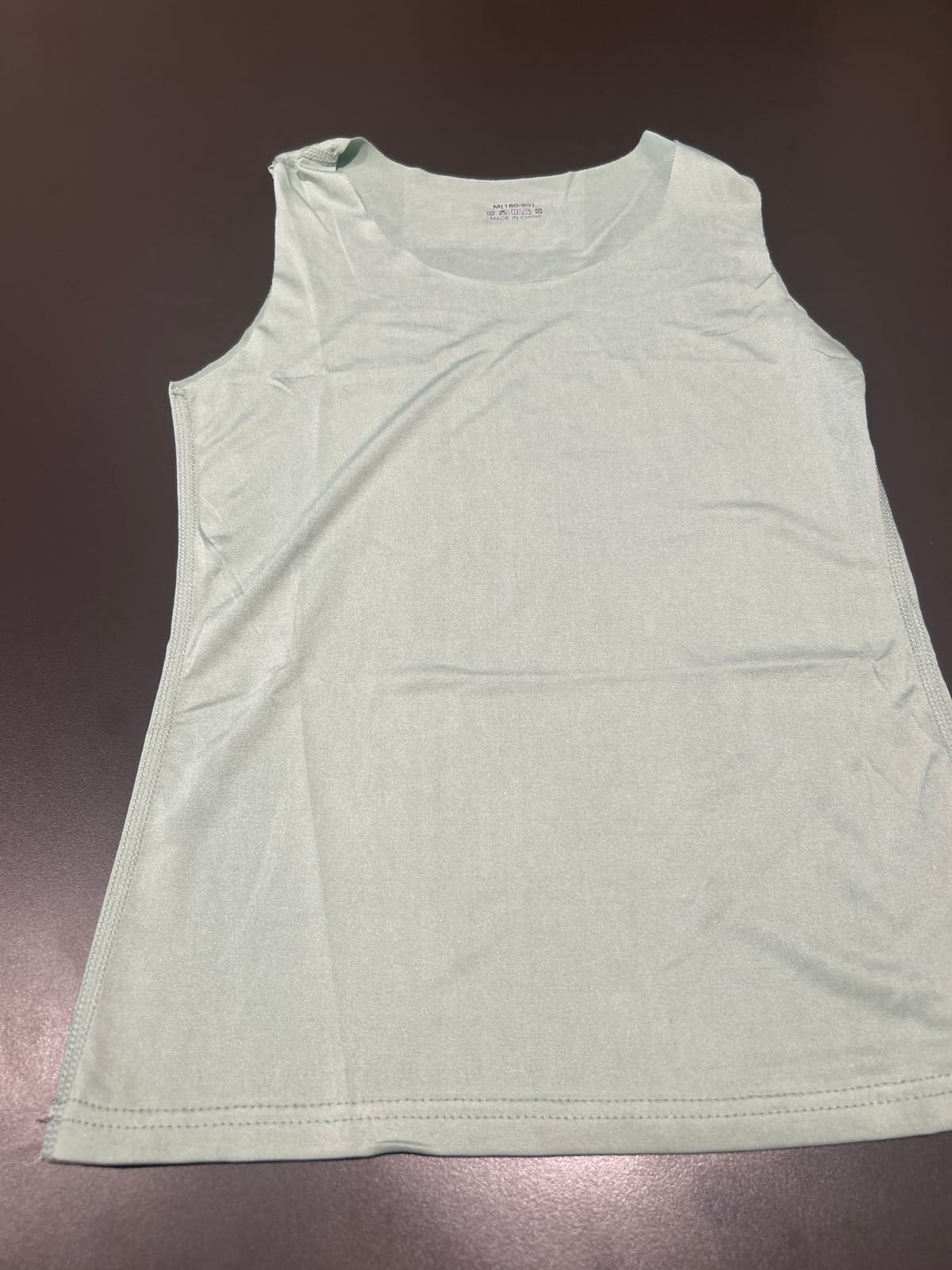 Sleek Pastel Green Tank Top
