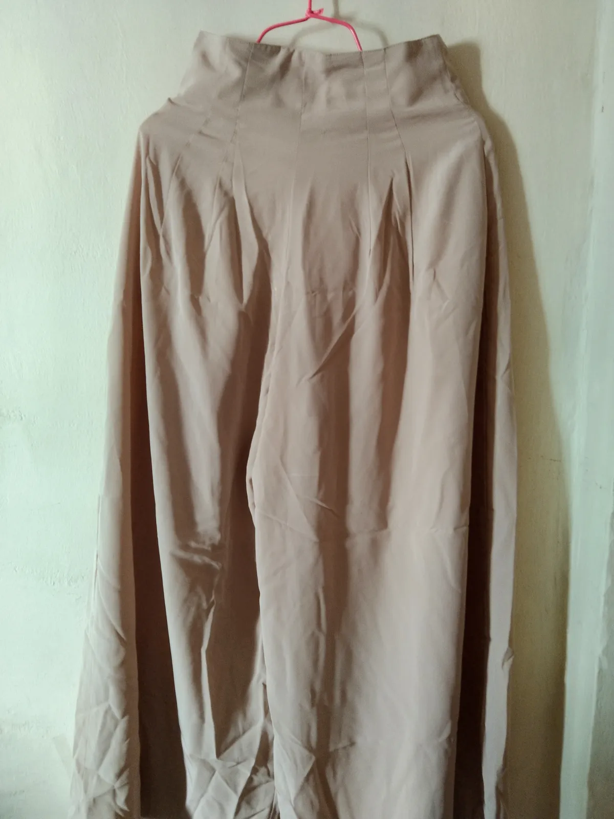 KIYO Elegant Beige Wide-Leg Trousers