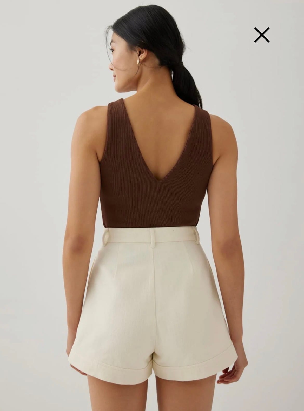 Love, Bonito Love Bonito Rowanne Denim Tailored Cuff Shorts - Photo 4