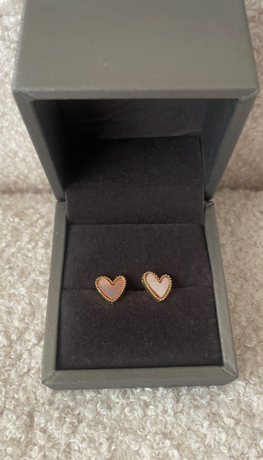 Charming Heart Stud Earrings