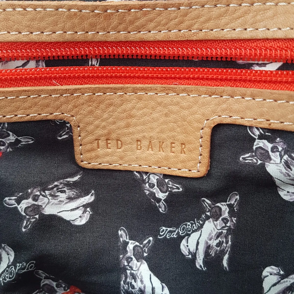 Ted Baker Original TED BAKER LONDON Bowler Bag, Tan Leather Handbag, Barrel Model, Cosmopolitan, Duffel, Dual Top Handle, Zip Closure, Haute Couture, Luxury Bag, Urban Style, Pop Culture, Sophistication, Timeless Appeal, Cult Street Fashion, Everyday Bag - Photo 7