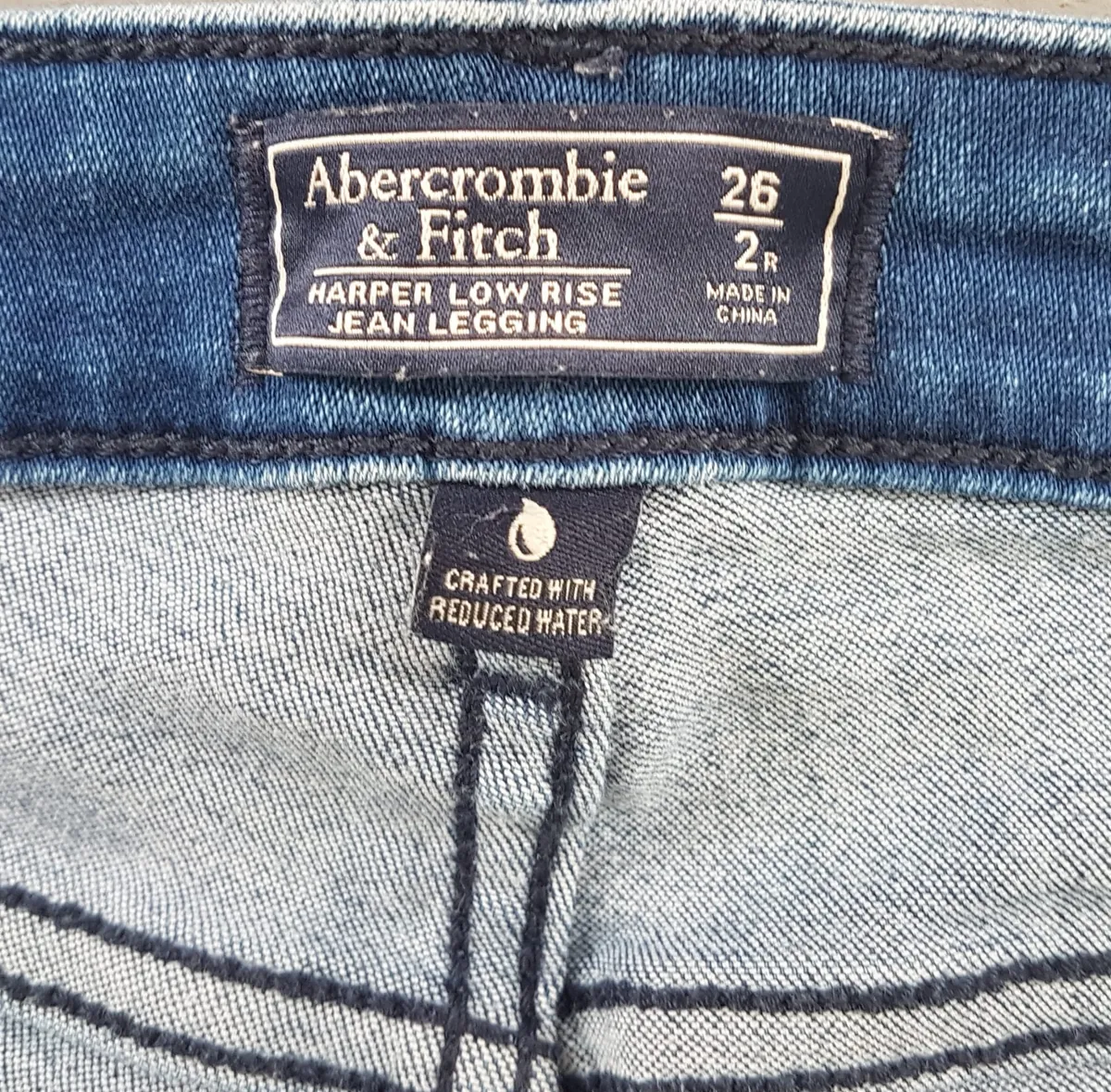 Abercrombie & Fitch Abercrombie & Fitch Denim Jeans, Harper Low Rise Jean Legging, Cosmopolitan, Cool Stretchable Sexy Bottoms, Size 26, Original AF Skinny Model, Bootcut Jeans, Sophistication, Streetwise, Pop Culture, Hip Hop, Rock Star, Timeless Classic, Urban Style - Photo 4