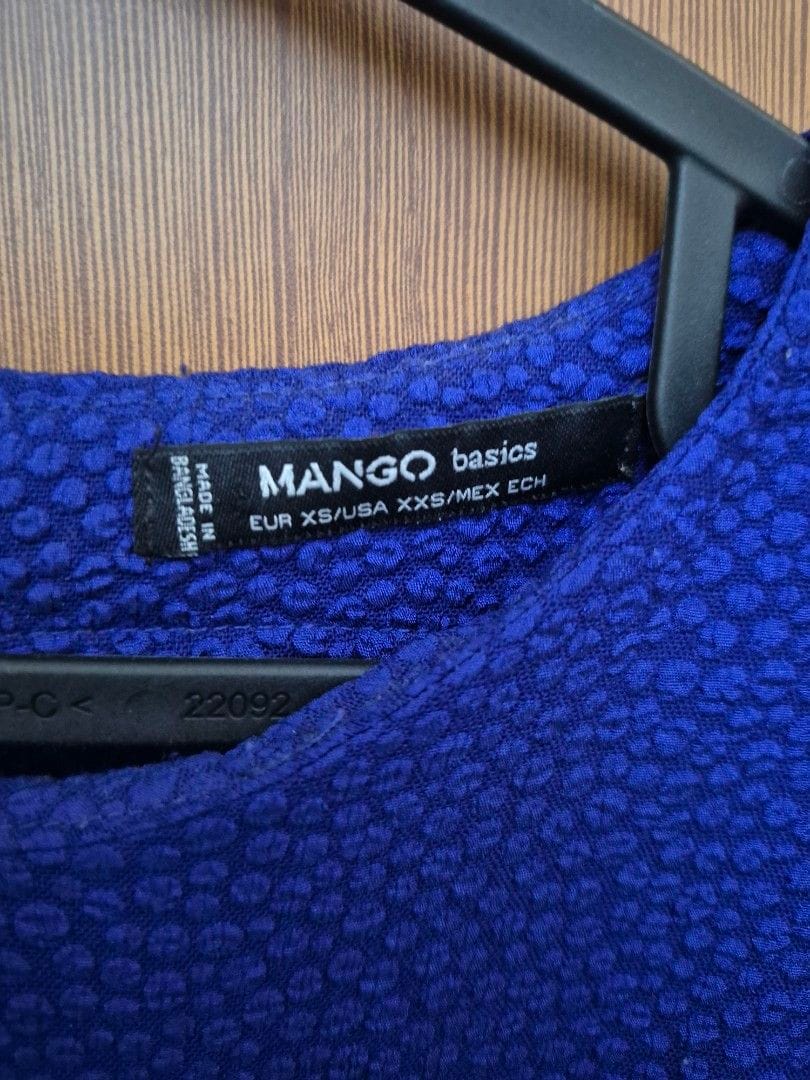 Mango ✨ Cobalt Blue Mango Dress - XS - Photo 4