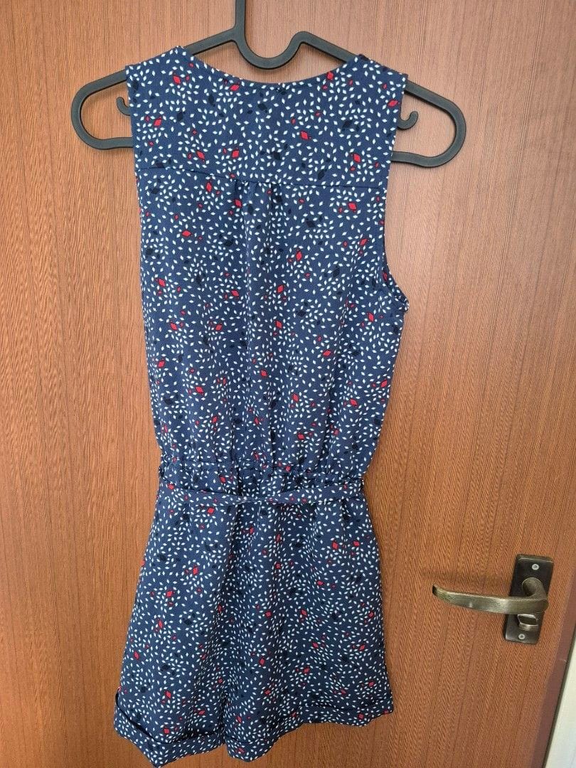 Mango Chic Navy Playsuit - XS (Mango) - Photo 2