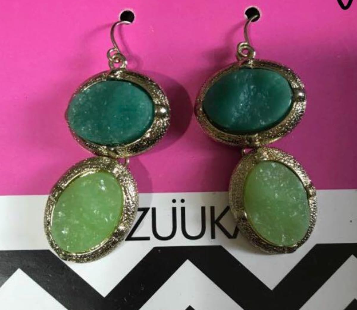 Zuuk Zuuk Gemstone Drop Earrings
