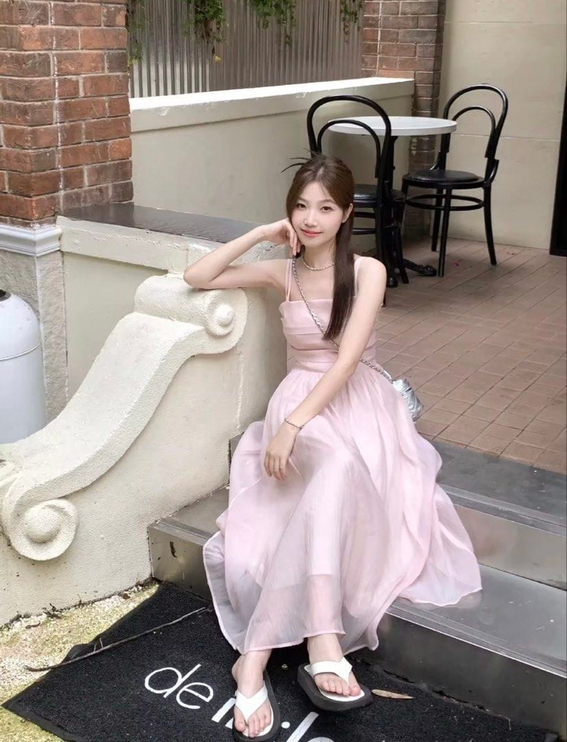 Soft pink fairy-core summer dress 👗✨ - Photo 4