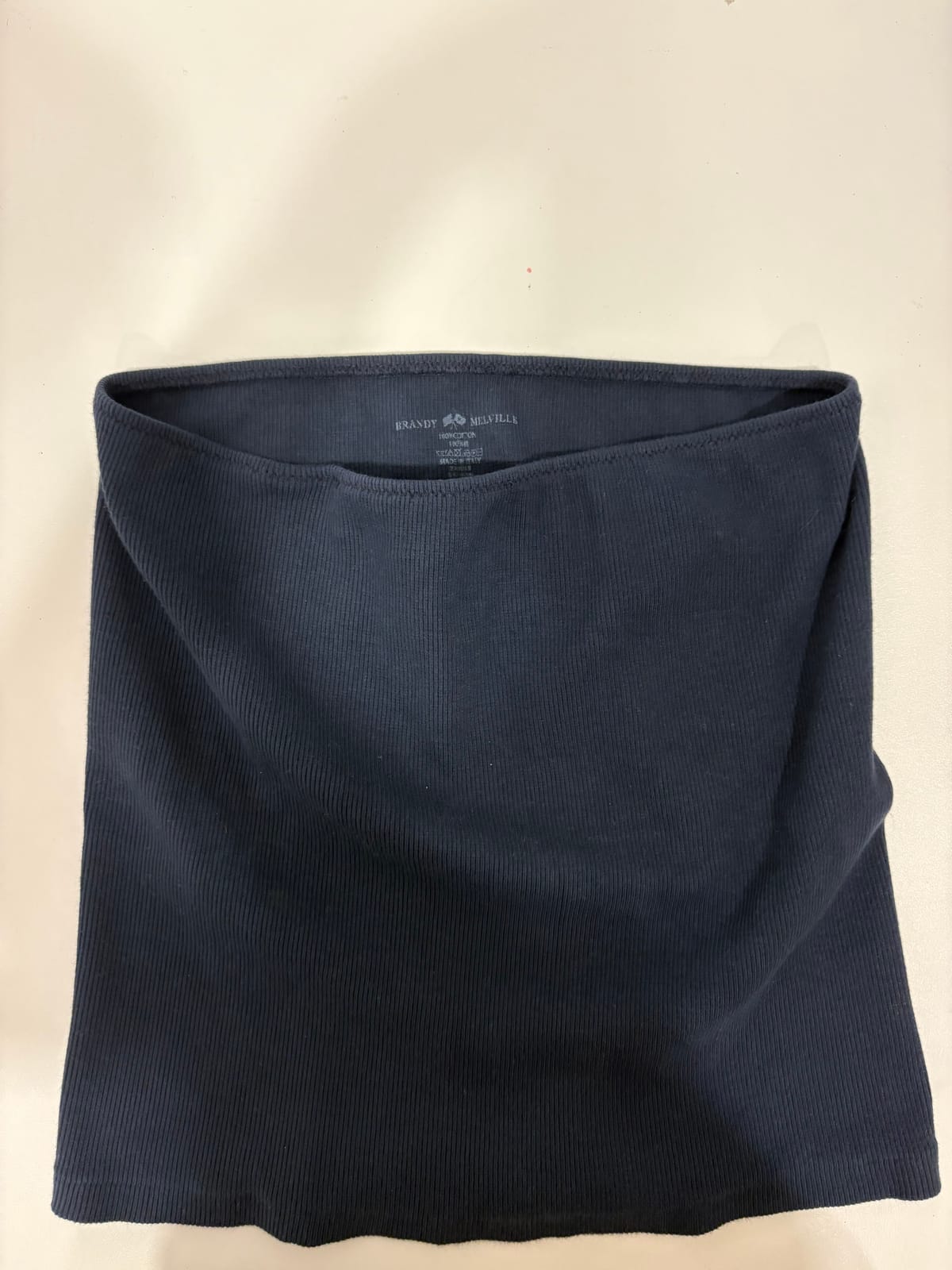 Brandy Melville Navy Ribbed Tube Top