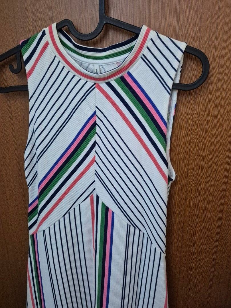 Stradivarius Stradivarius Chic Striped Sleeveless Dress (Size S) - Photo 2