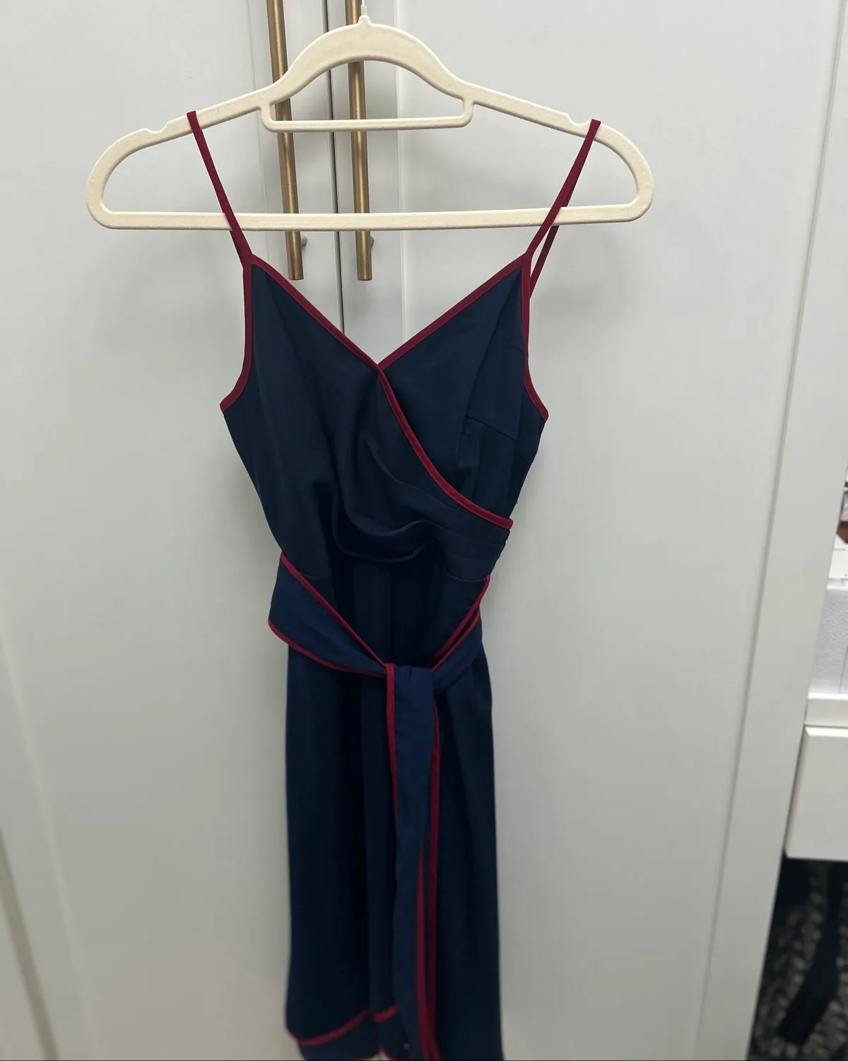 Love, Bonito Love bonito sashed blue and red dress