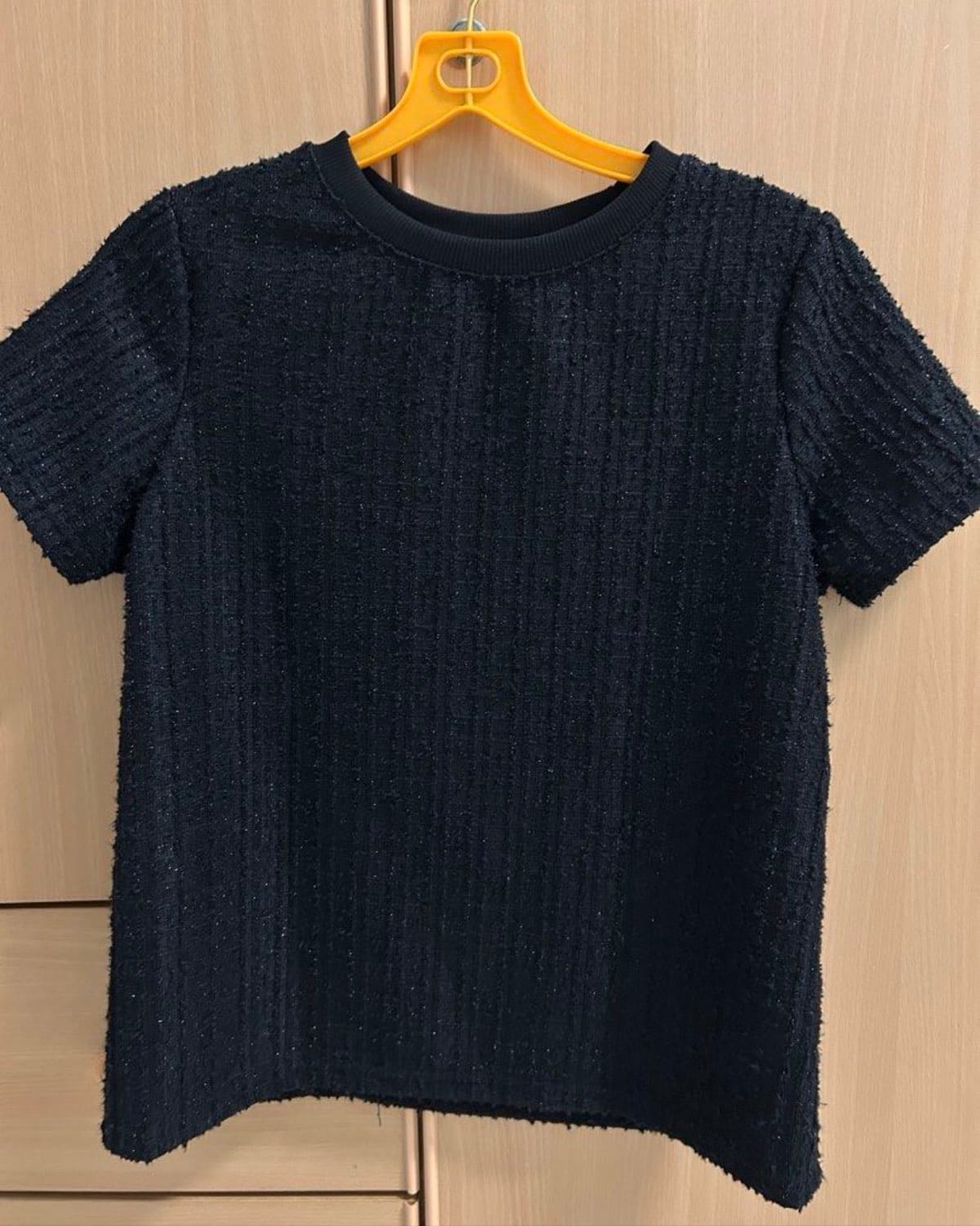 Shein Shein Dazy Ladies Black Textured Top