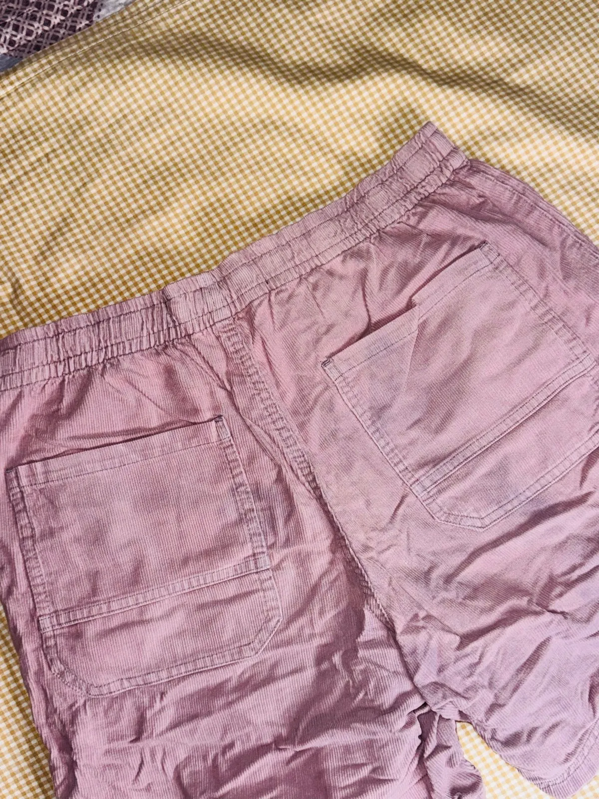 Comfy Pink Corduroy Shorts - Photo 2