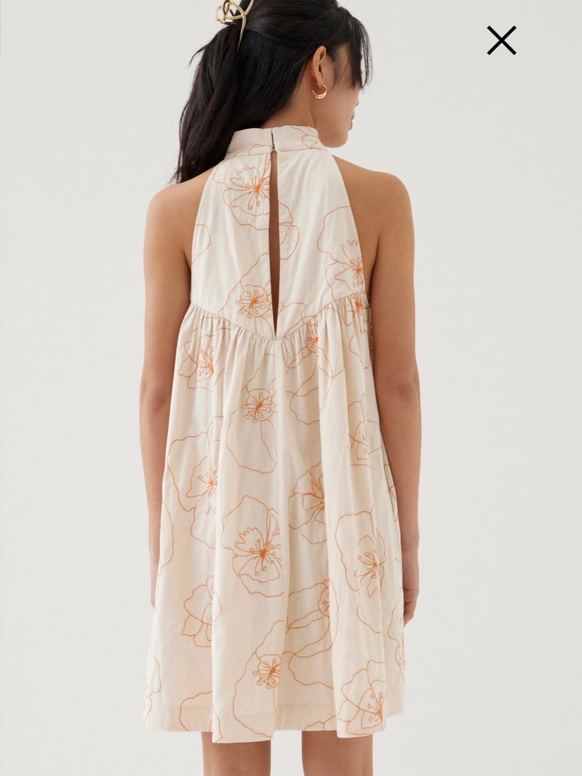 Love bonito Martina Embroidered Mandarin Collar Mini Dress - Photo 2