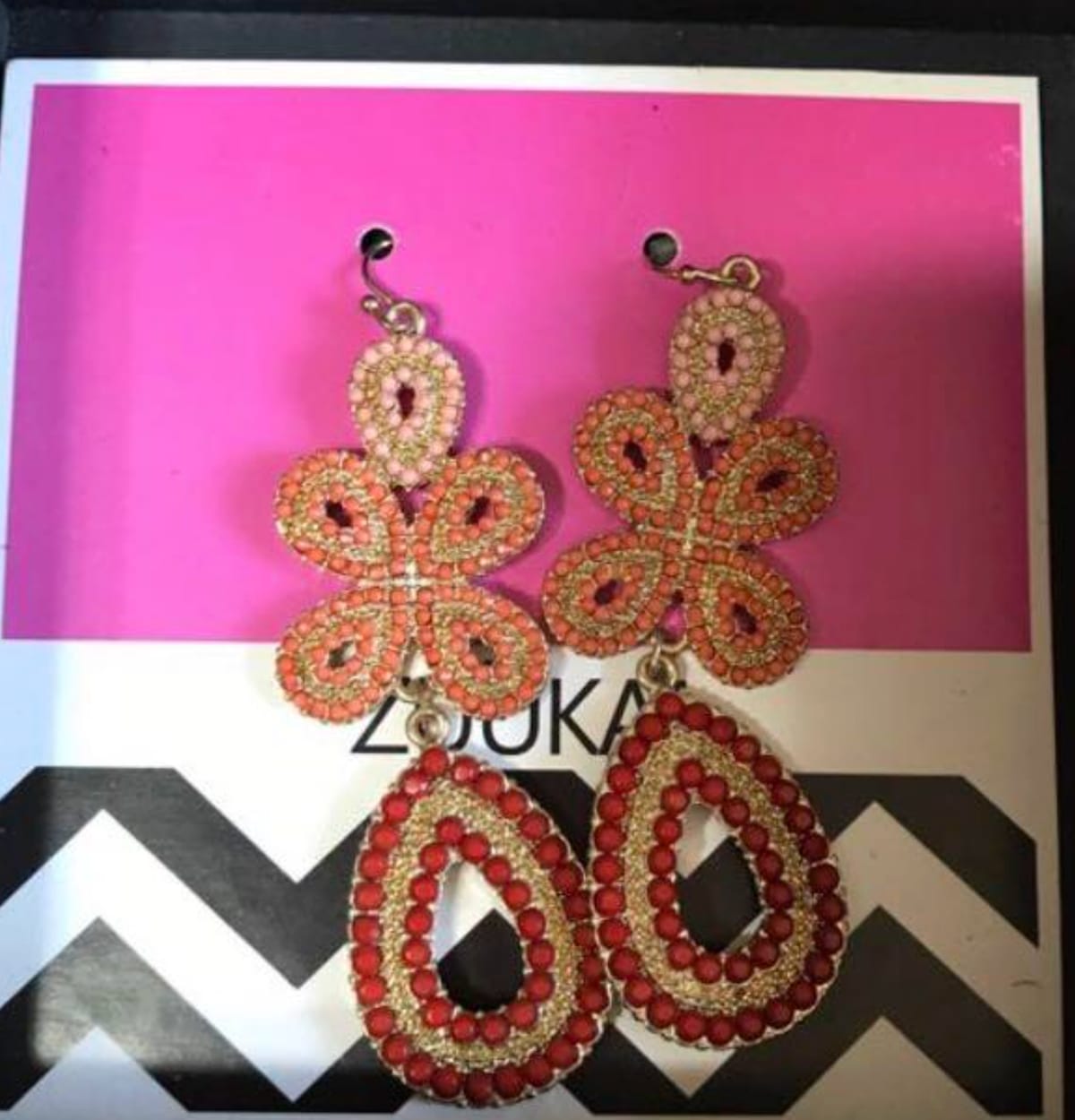 Boho Chic Beaded Statement Earrings