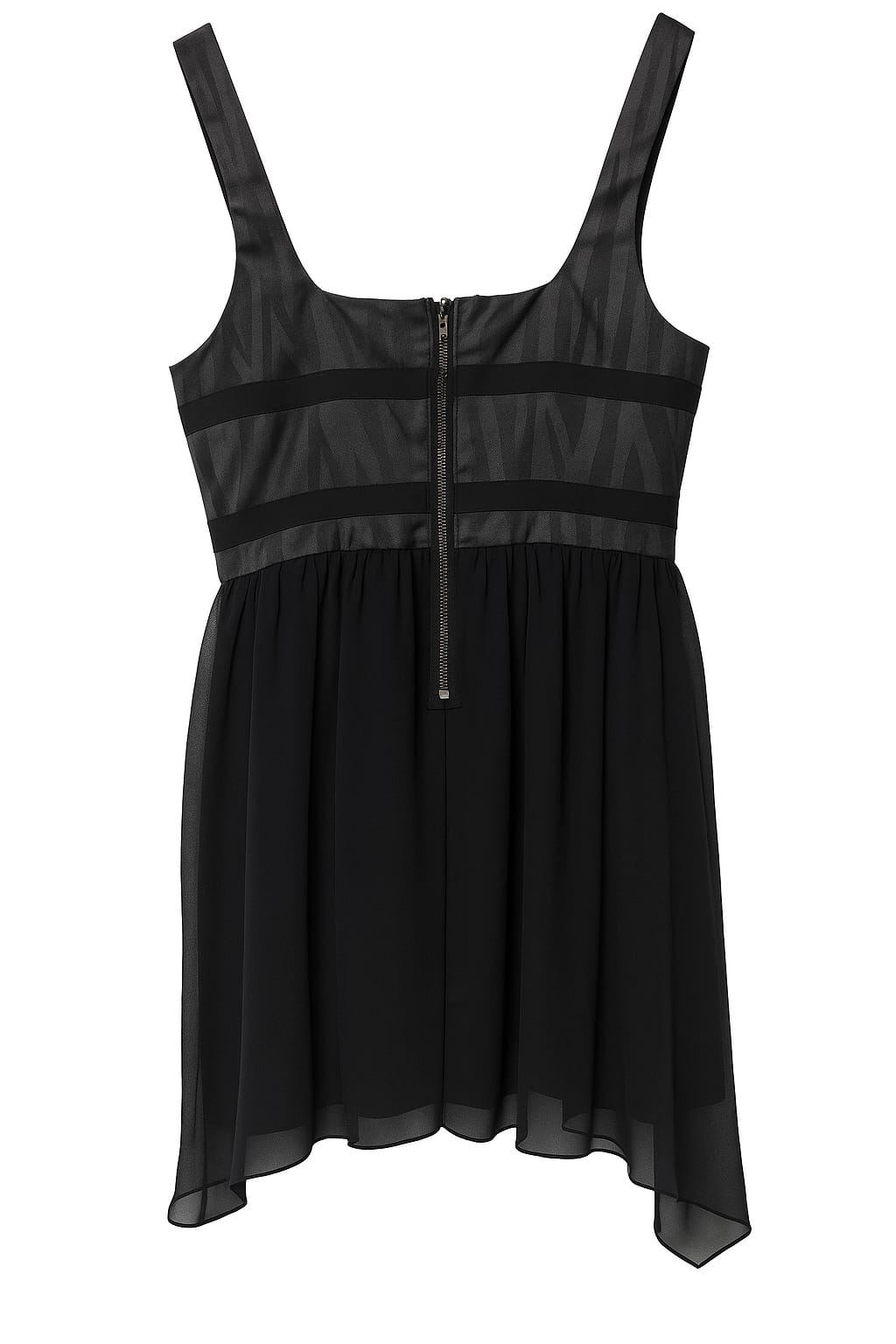 Armani Exchange  ARMANI EXCHANGE A|X Black Sleeveless Dress With Tulle Skirt (US 4) - Photo 4