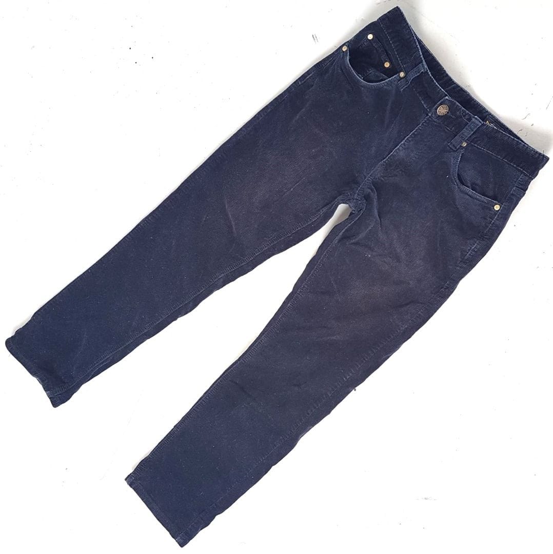 EXHAUST Black Corduroy Straight Cut Jeans (Size 31)