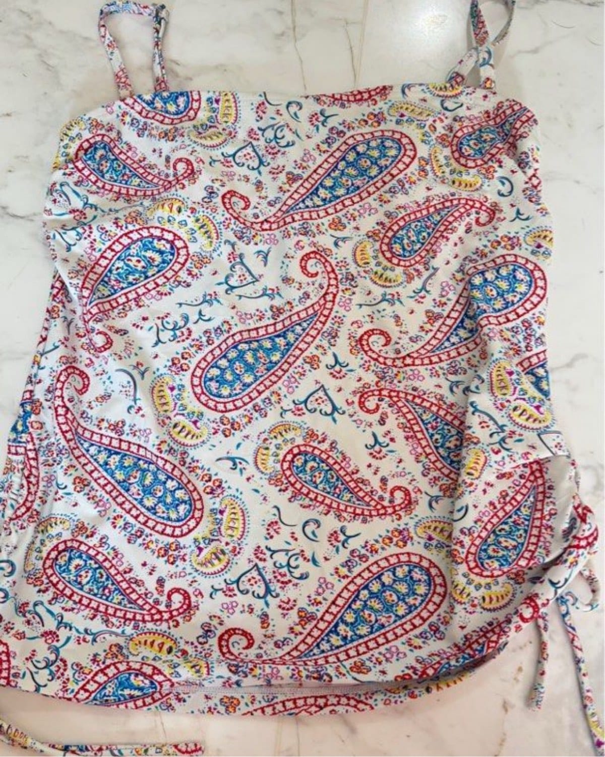 Japanese Tagged Chic Paisley Print Camisole Top