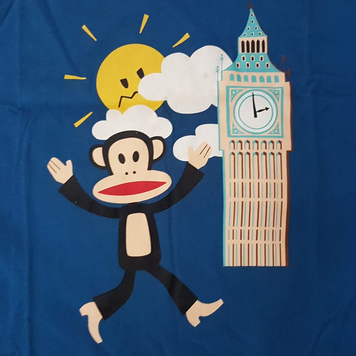 Paul Frank Original PAUL FRANK London T-Shirt, Cool Sky-Blue Top, Cosmopolitan, Designer Apparels, Luxury Wear, Sleek Monkey Logo with Big Ben Graphic Tee, Timeless Appeal, Sophistication, Streetwise, Urban Style, Cult Street Fashion, Pop Culture, Summer Holiday - Photo 5