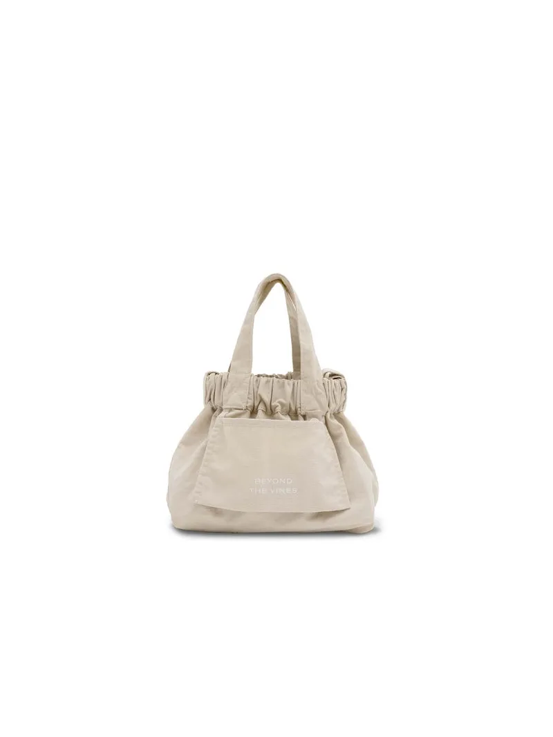 BTV Micro Dumpling Bag Cream