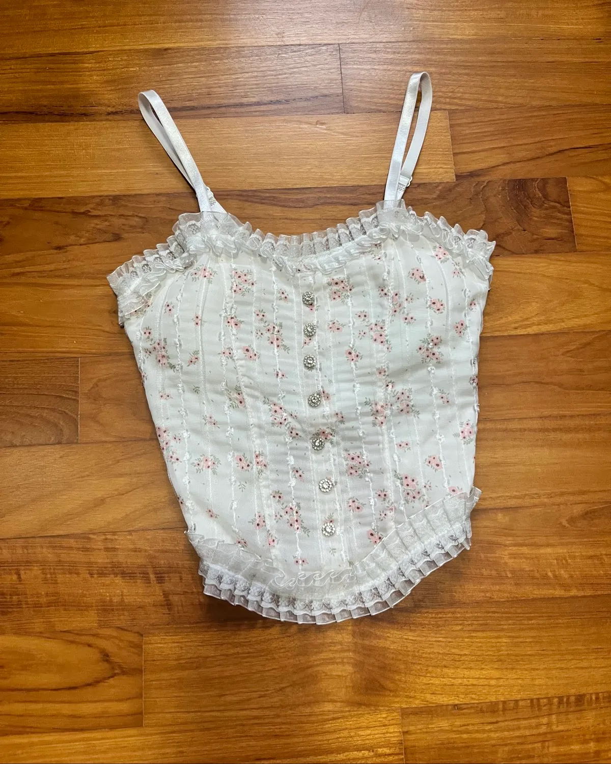 Padded floral top