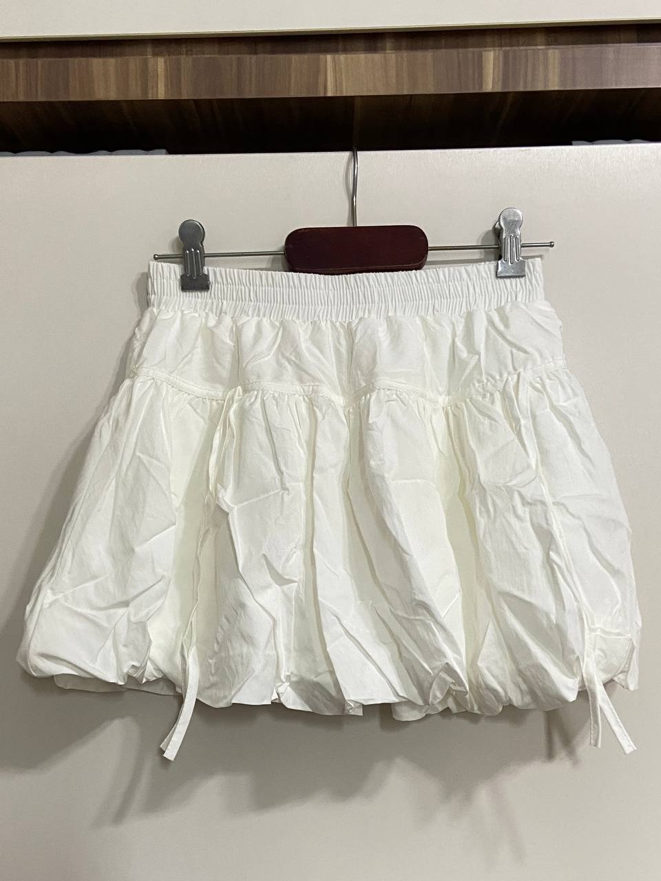 white bubble skirt