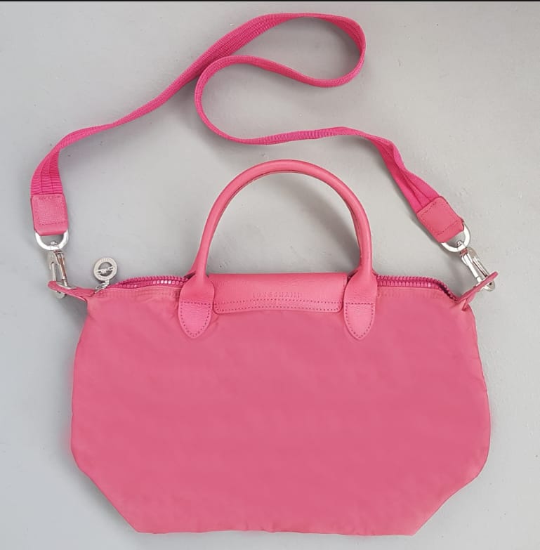 Longchamp Original Longchamp Tote Bag, LONG CHAMP LE PLIAGE Model, Cosmopolitan, Crossbody Strap, Shoulder Sling Bag, Made in Romania, Haute Couture, Luxury Tote Canvas Designer Bag, Leather Handle & Flap, Urban Style, Duffle, Handbag, Sophistication, Everyday Bag - Photo 9