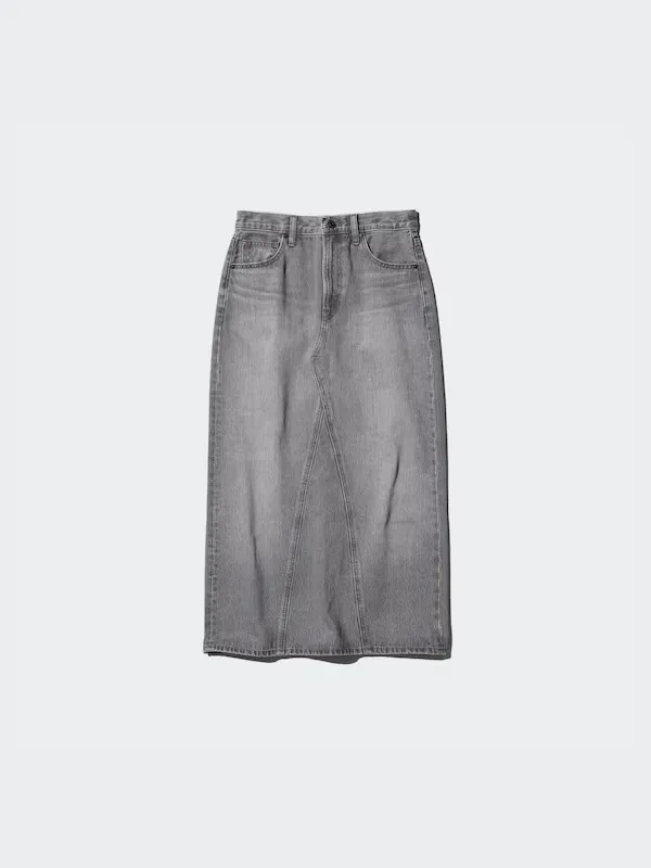 Uniqlo Denim Panel Skirt