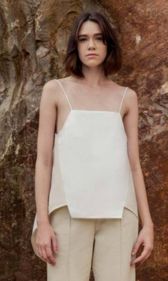 Beyond The Vines Beyond the Vines Beige Spaghetti Strap Top (XS-S) - Photo 2