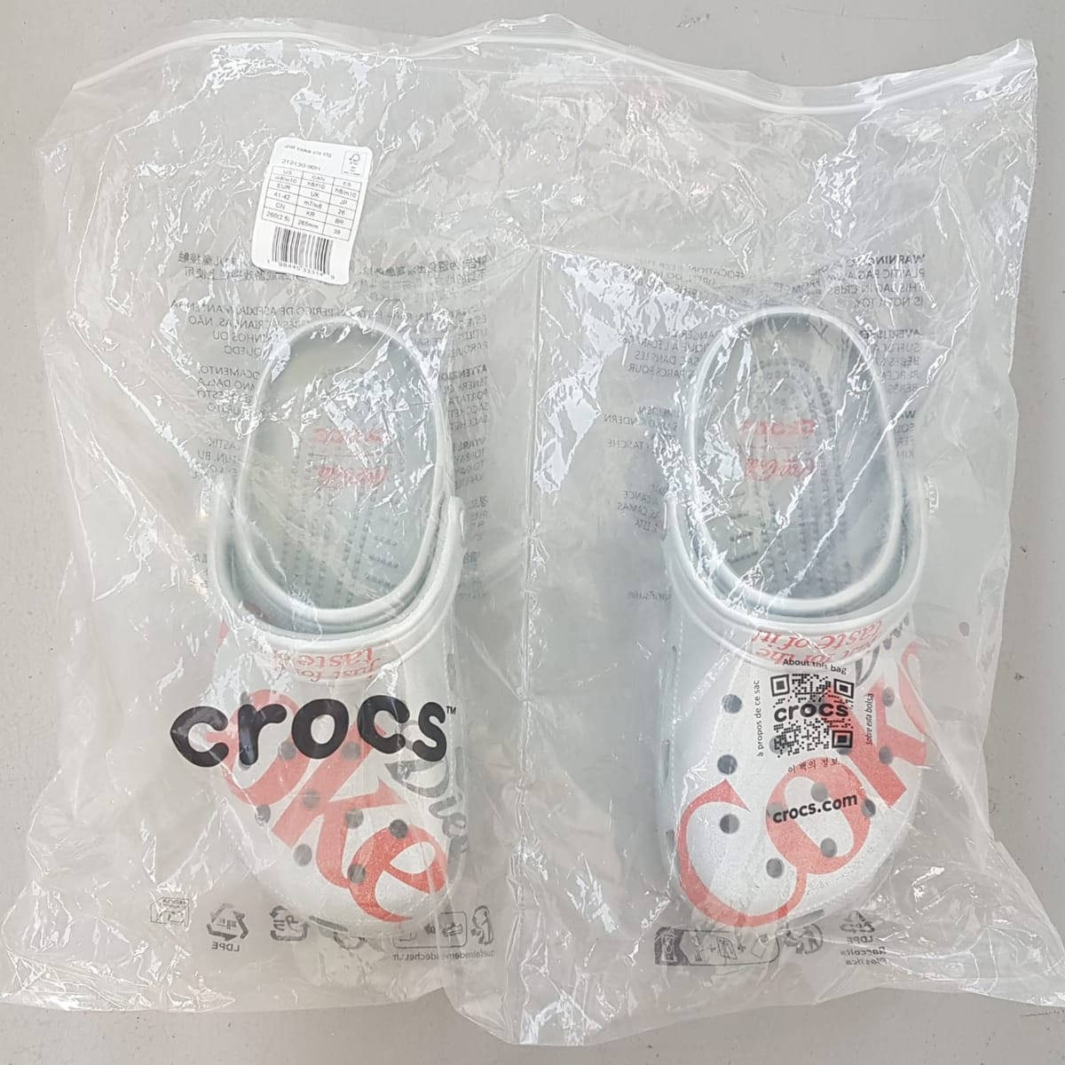 Original CROCS x Coca-Cola Clogs, Cosmopolitan, Limited Edition Model, Silver & Red, COKE Diet Bottle Cap, US 6 (M) 8 (F), Timeless Classic, Cult Street Fashion, Crocs Sandals, Slip-on, Flip-Flop, Slippers, 2026 Coca-Cola Company, Collectors, Hobbyists - Photo 8