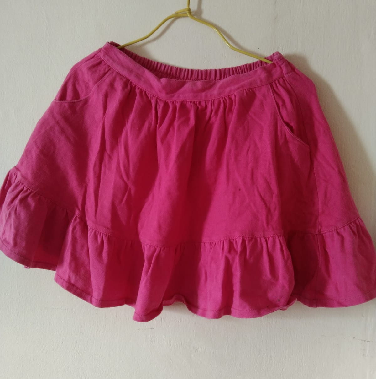 Bright Pink Ruffle Skirt