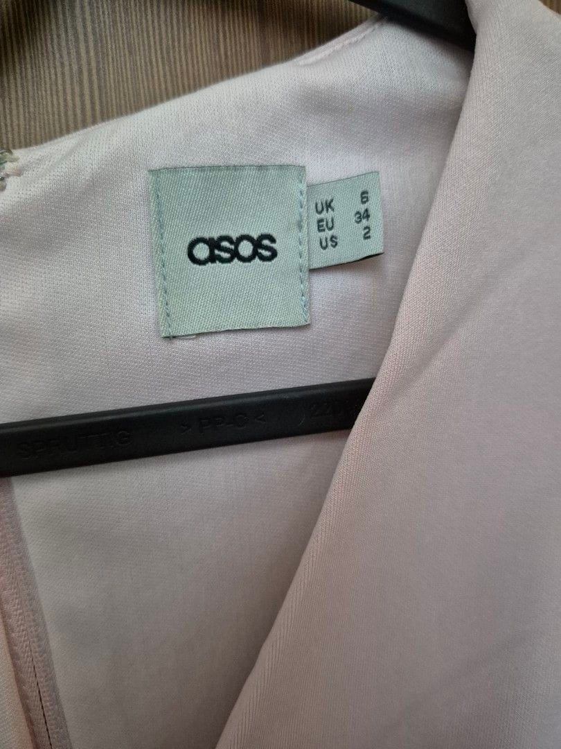 ASOS Chic ASOS Pale Pink V-Neck Dress (UK 6) 💕 - Photo 4