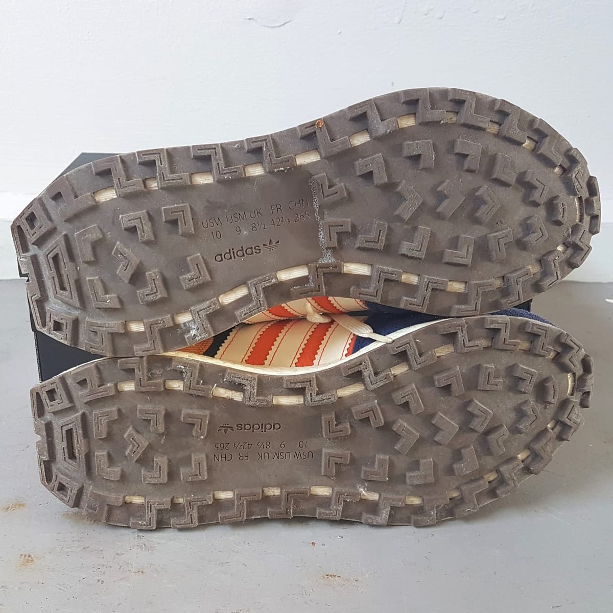 Adidas Retro Adidas RETROPY E5 Racing Boost Sneakers, Multicolor Running Shoes, Cosmopolitan, Blue, White, Orange, US 9, UK 8.5, EU 42.5, JP 270, Sleek Design, Streetwise, Sophistication, Timeless Appeal, Pop Culture, Hip Hop, Rock Star, Urban Style - Photo 4