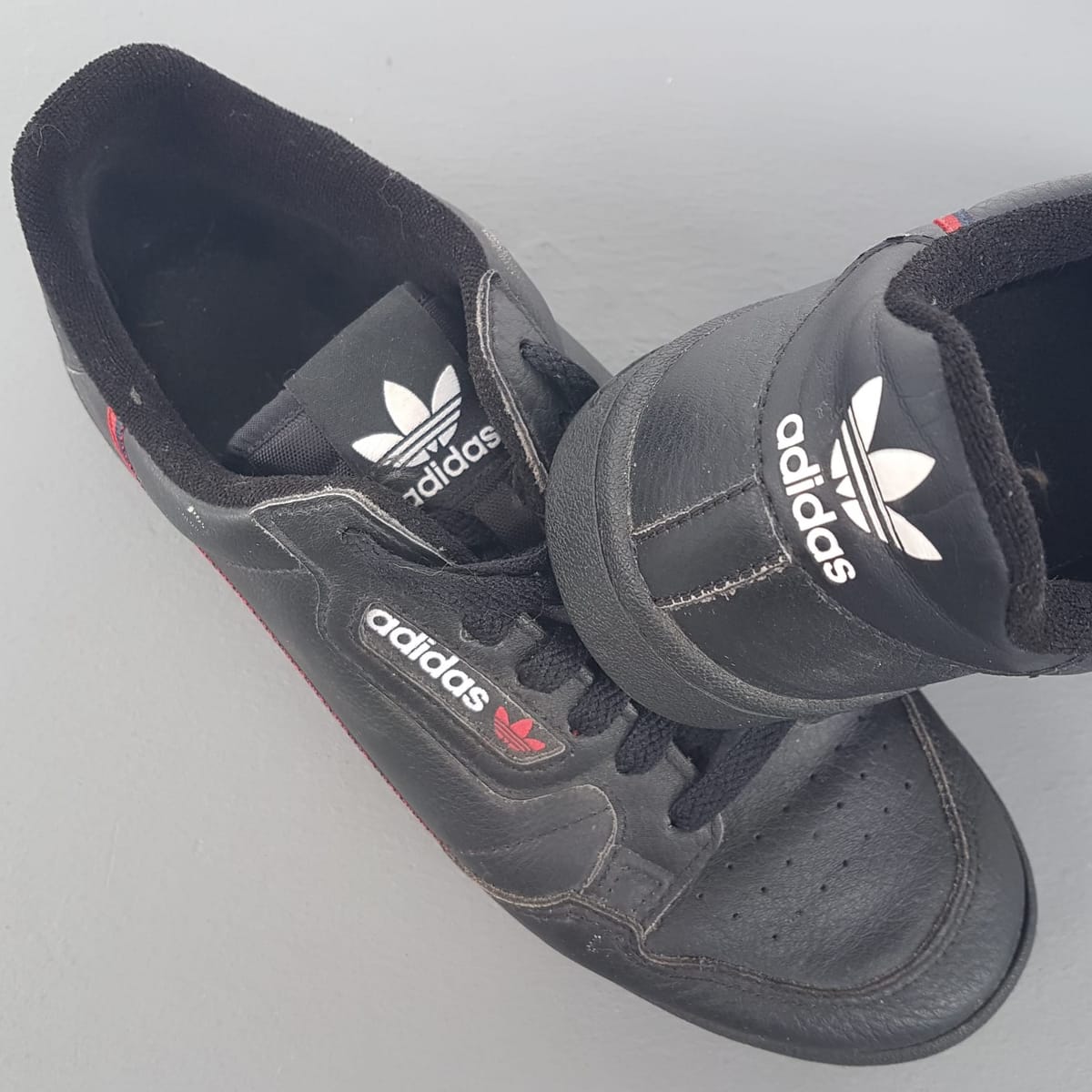 Adidas Adidas Originals Continental 80 Sneakers, Cosmopolitan, Black Shoes, Red Accents, US 8.5, UK 8, EU 42, JP 265, Sleek Design, Urban Style, Streetwise, Sophistication, Cult Street Fashion, Roadster, Pop Culture, Timeless Appeal, Active Lifestyle - Photo 7