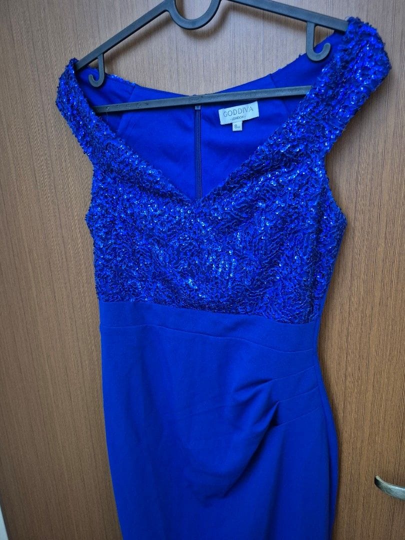 Godiva Godiva Blue Sequin Dress (UK 8) – Perfect for Glam Nights! - Photo 2