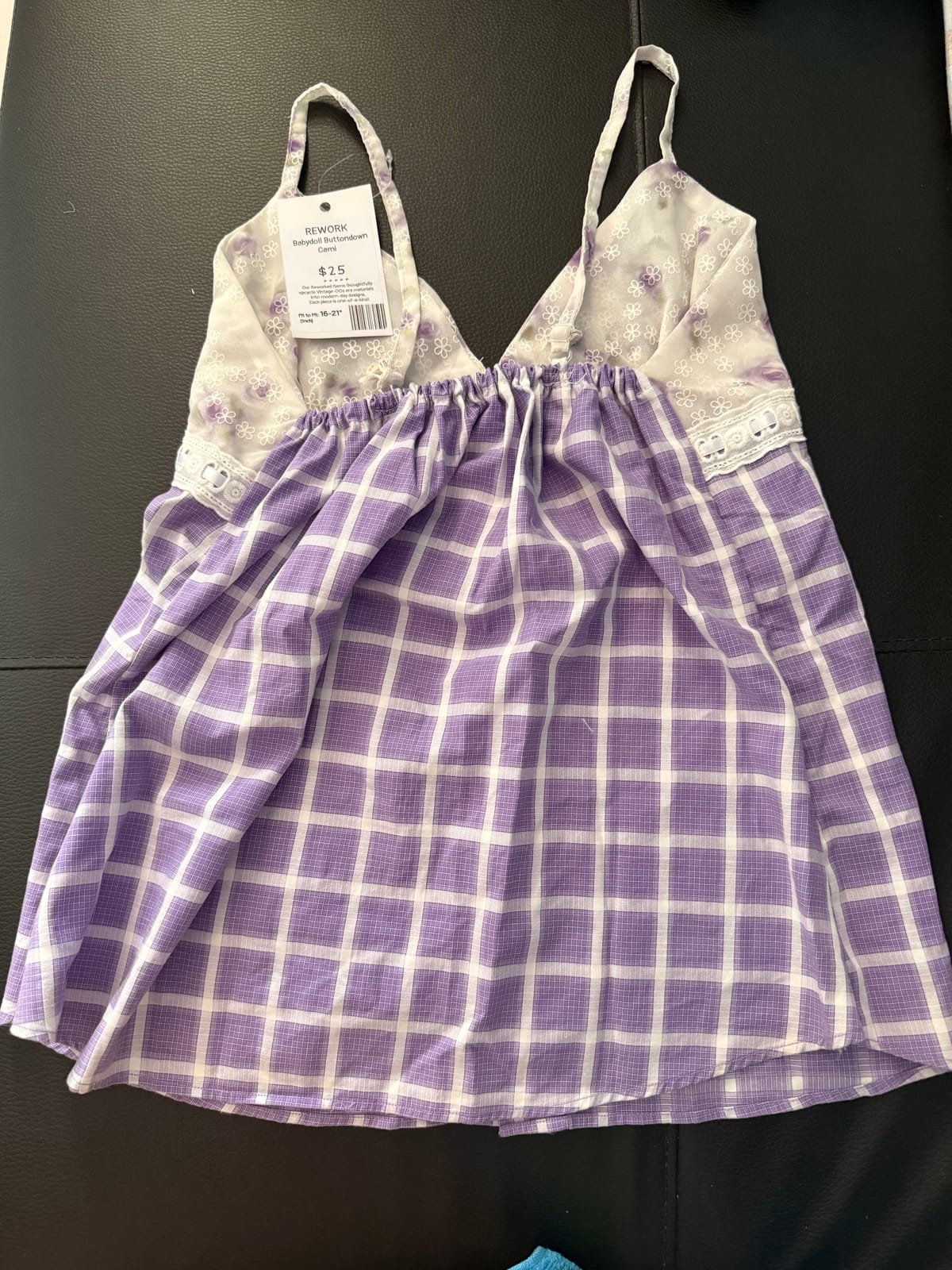 Vintagewknd Vintagewknd Rework Babydoll Buttondown Cami - Photo 2