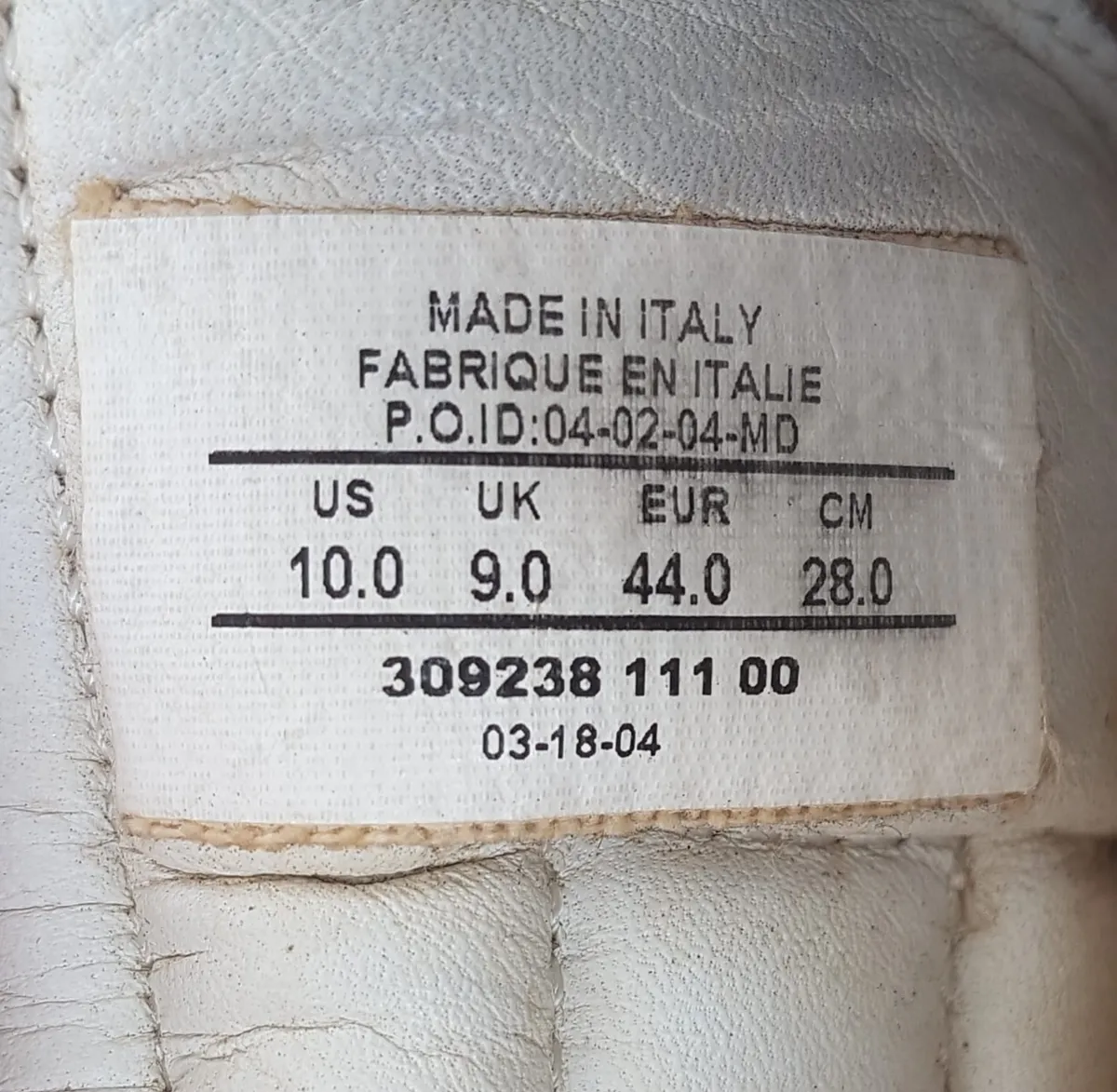 Nike Retro NIKE Air Force 1 Lux Low Shoes, Vintage 2003 Sneakers, US 10, UK 9, EU 44.5, CM 28, Made in ITALY, Cosmopolitan, OFF-WHITE Italian Leather Woven Shoes, Timeless AF1 Design, Sophistication, Pop Culture, Hip Hop, Rock Star, Cult Street Fashion - Photo 2