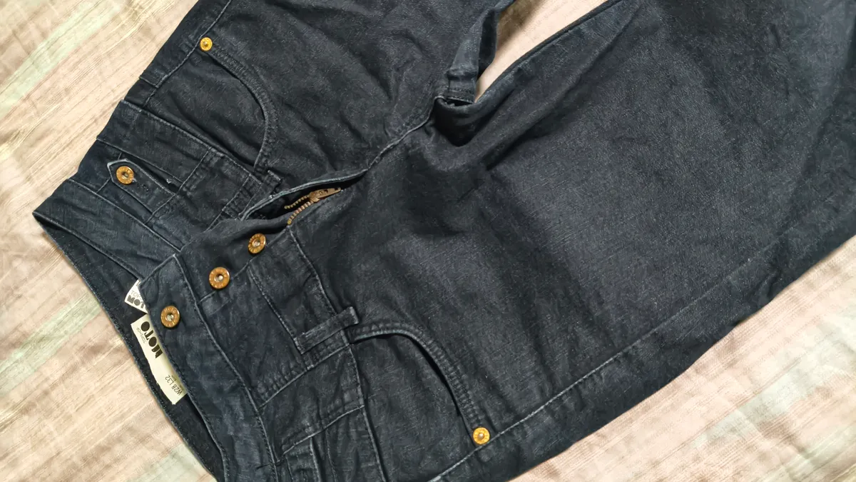 Topshop Dark Wash Denim Shorts