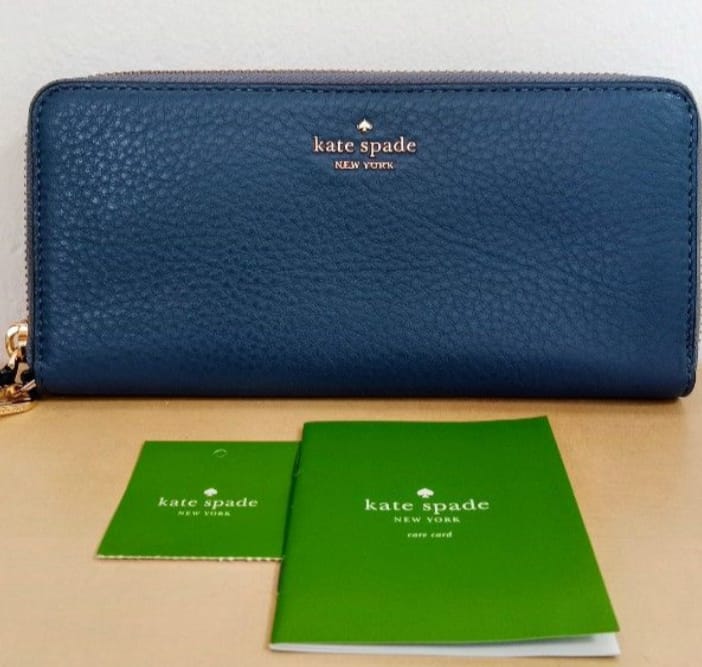 Brand New Kate Spade Blue Wallet – Luxe Vibes Only!