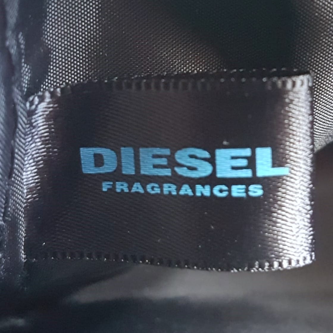 DIESEL  Original DIESEL Limited Edition Pouch, ITALY Cool Blue & Black Clutch, Cosmopolitan Satchel Bag, Intricate Design, Diesel Fragrances, Only the Brave, Sleek Model, Sophistication, Streetwise, Cosmetic Bag, Toiletry, Luxury Living, Pop Culture - Photo 4