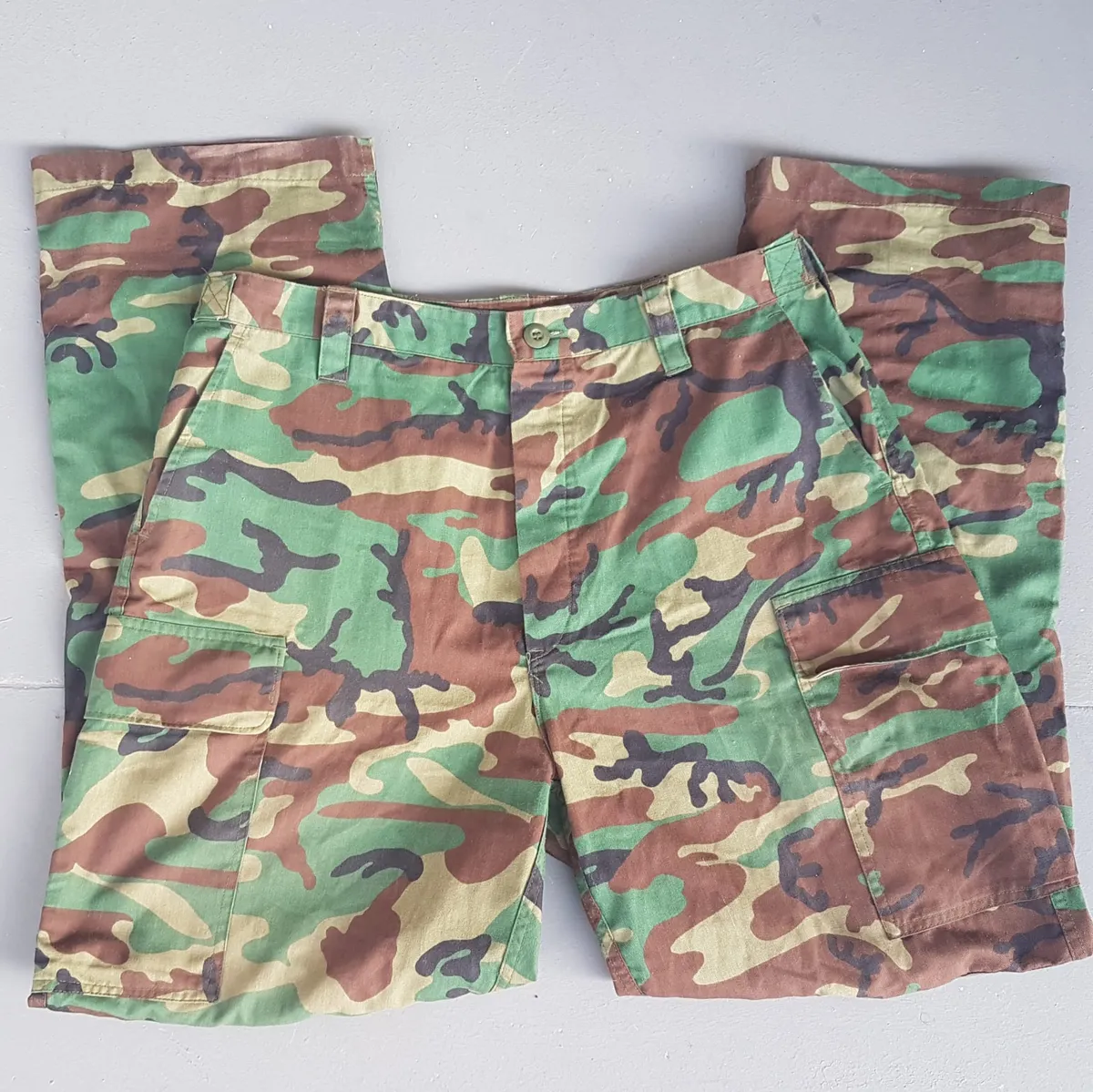 Retro Camouflage Pattern Pants, Size 39, Vintage Military Uniforms, G I Joe Characters, Combat Cargo Pants, Camo Bottoms, Role Play, Call of Duty, Counterstrike, Delta Force, Movie Props, Tactical Gear, Fashion Trousers - Photo 5